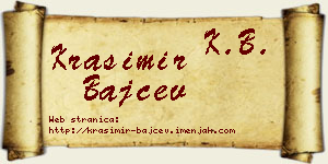 Krasimir Bajčev vizit kartica